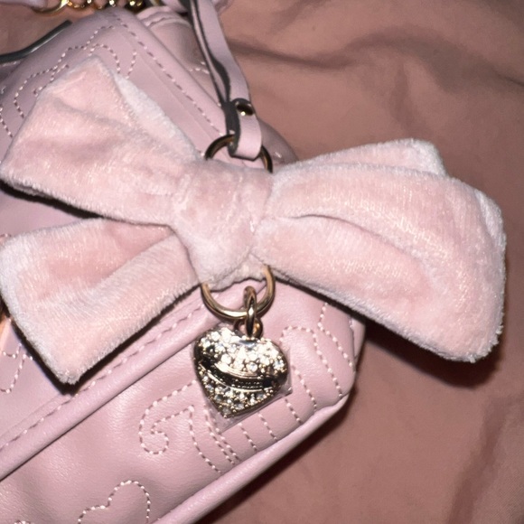 Juicy Couture Dusty Rose Pink Crossbody Bag with Gold hardware and rhinestones - Picture 2 of 5